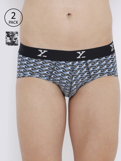 

XYXX Men IntelliSoft Antimicrobial Micro Modal Pack of 5 Uno Briefs XYBRF2PCKN353, Blue
