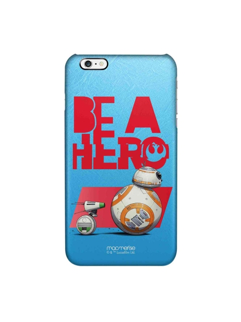 

macmerise Blue & Red Be A Hero Printed iPhone 6 Plus Case