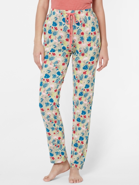 

Sweet Dreams Women Multicoloured Tropical Print Pyjamas, Multi
