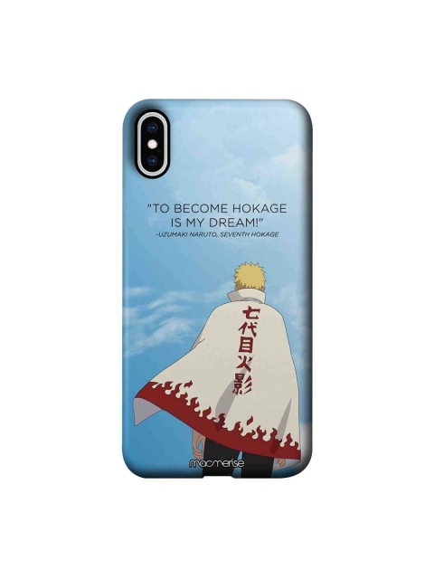 

macmerise Turquoise Blue & White 7th Hokage iPhone Xs Max Case
