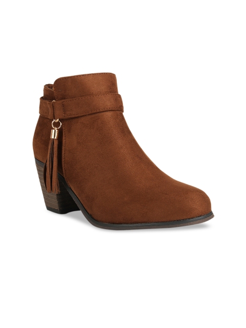 

Rocia Women Brown Solid Heeled Boots