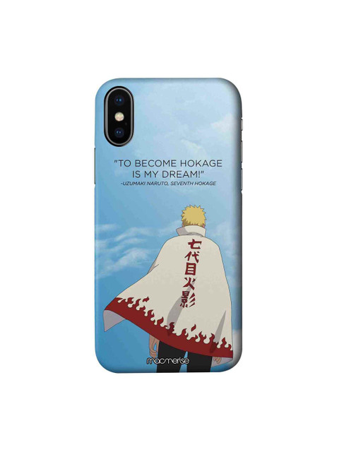 

macmerise Black & White 7th Hokage iPhone XS Case, Blue