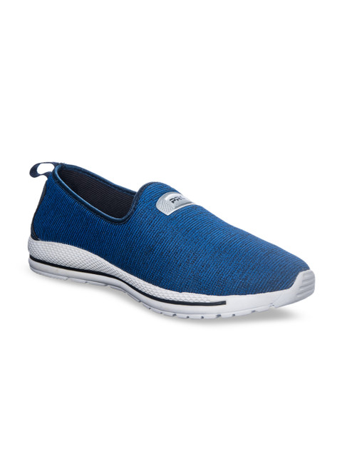 

Khadims Men Blue Woven Design Slip-On Sneakers