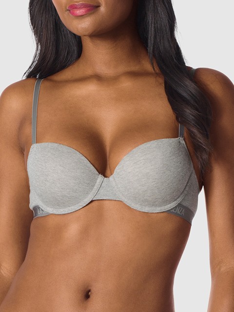 

La Senza Grey Solid Underwired Lightly Padded Everyday Bra 11132166-4MBV