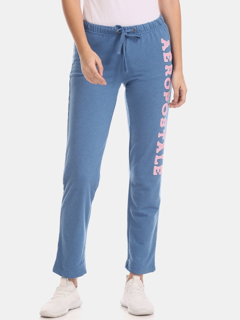 

Aeropostale Women Blue Solid Track Pants