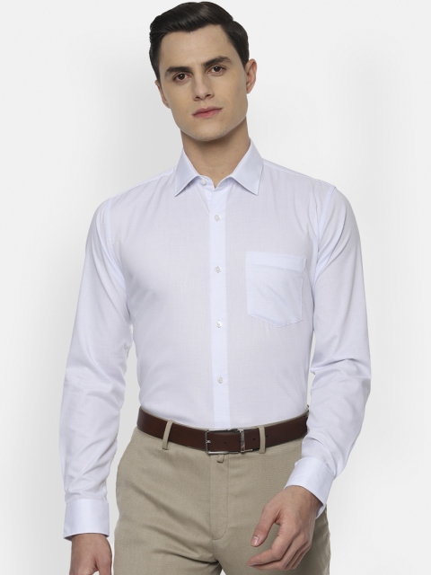 

Van Heusen Men Blue Solid Regular Fit Formal Shirt