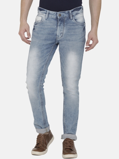 

VUDU Men Blue Tapered Fit Mid-Rise Clean Look Stretchable Jeans
