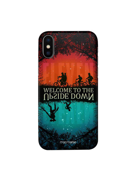 

macmerise Black & Orange Upside Down iPhone Xs Case
