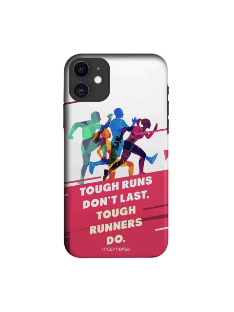 

macmerise White & Pink Tough Runners iPhone 11 Case