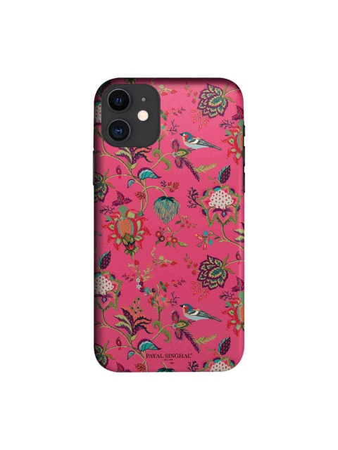 

macmerise Pink & Green Chidiya iPhone 11 Mobile Case