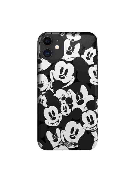 macmerise Black & White Mickey Mouse Smileys iPhone 11 Mobile Case