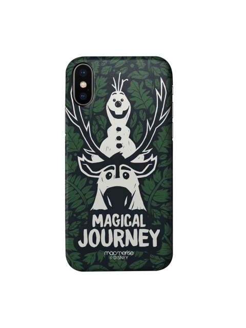 

macmerise Green & Black Frozen Printed iPhone X Case