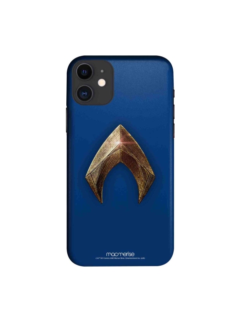 

macmerise Blue & Gold-Toned Logo Aquaman Printed iPhone 11 Case