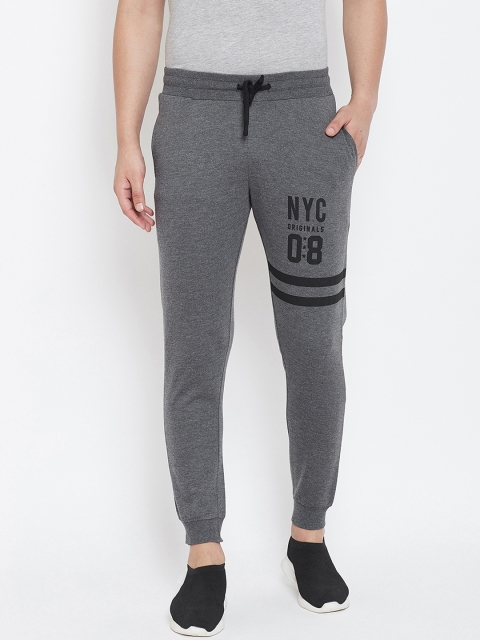 

Austin wood Men Charcoal Grey Solid Slim-Fit Joggers