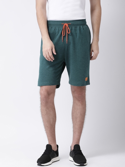 

Club York Men Green Solid Regular Shorts