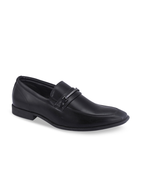 

Khadims Men Black Solid Lazard Formal Loafers