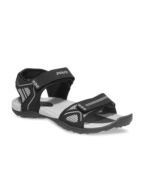 

Khadims Men Black Printed Sports Sandals