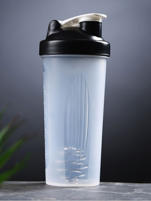 

Dennmarks Set Of 4 White Colourblocked 500ml Each Plastic Sipper Bottles