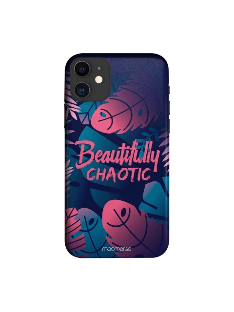 

macmerise Teal Blue & Red Beautifully Chaotic iPhone 11 Mobile Case