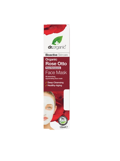 

dr.organic Unisex Rose Otto Face Mask, 125ml