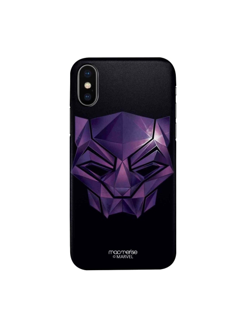 

macmerise Black & Purple Black Panther Logo Printed iPhone X Case