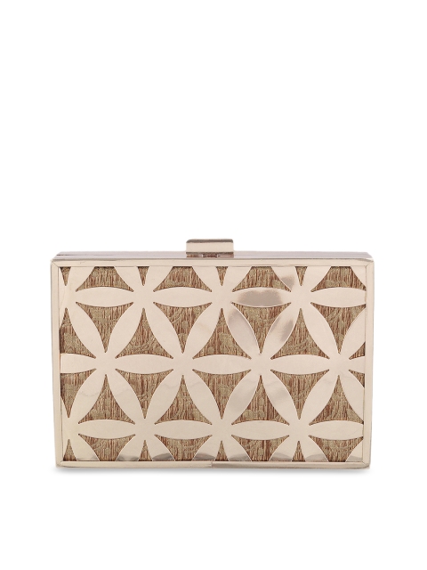 

Metro Gold-Toned Textured Clutch
