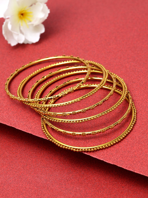 

Stoln Girls Set of 6 Gold-Plated Bangles