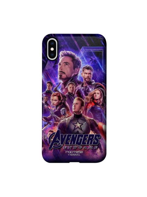 

macmerise Blue & Black Suit Up Captain Marvel iPhone Xs Max Mobile Case