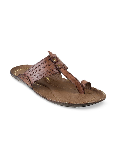 

Metro Men Tan Brown Leather Comfort Sandals