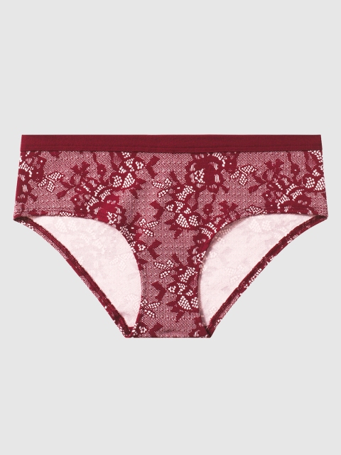 

La Senza Women Red Printed Ultrasoft Hipster Briefs 11139262-4BDS