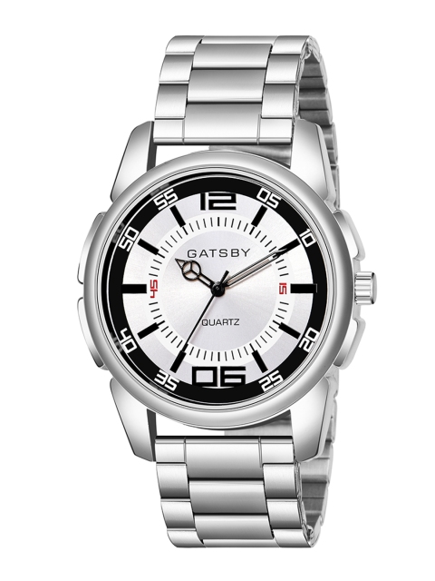 

Gatsby Men Silver-Toned Analogue Watch GTG123i