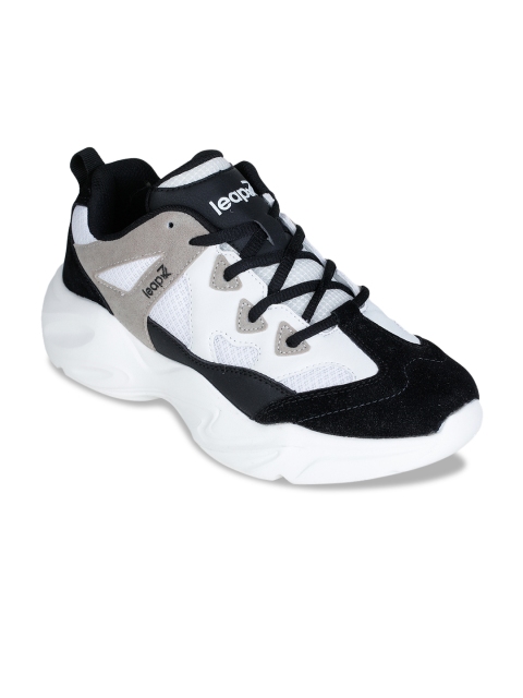 

Liberty Men Black & White Mesh Running Shoes