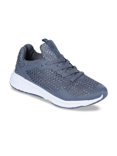 

Liberty Men Grey Mesh Mid-Top Running Shoes