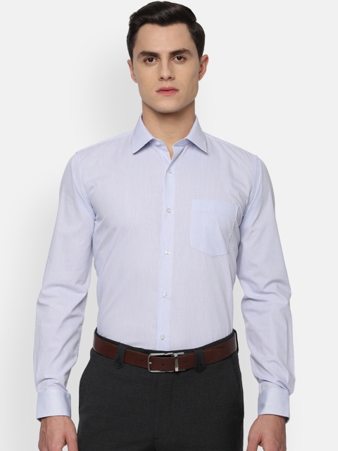 

Van Heusen Men Blue Slim Fit Striped Formal Shirt