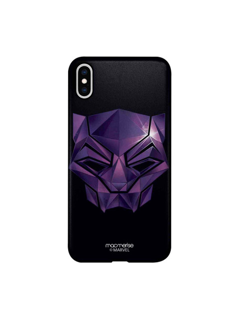 

macmerise Black & Purple Perfectly Black Panther Logo iPhone Xs Max Case