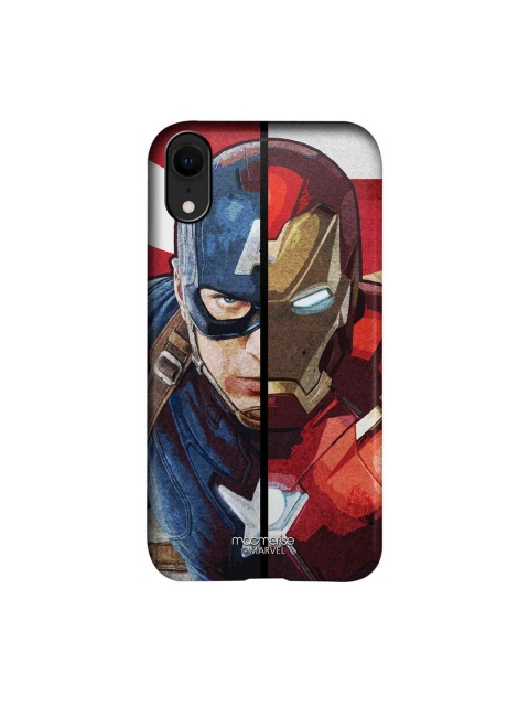 

macmerise Blue & Red Man Vs Machine iPhone XR Mobile Case