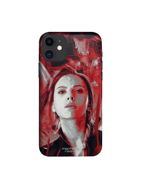 

macmerise Red & Grey Charcoal Art Black Widow iPhone 11 Case