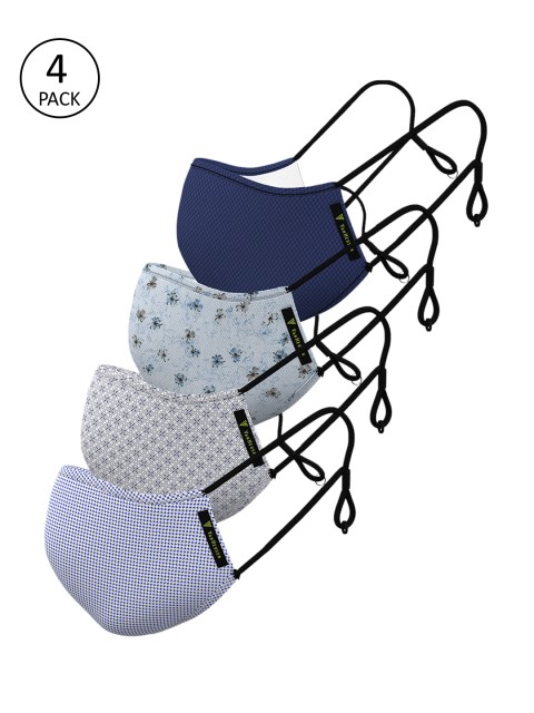 

Van Heusen Men Assorted 4 Pcs Reusable 3-Layer Outdoor Masks