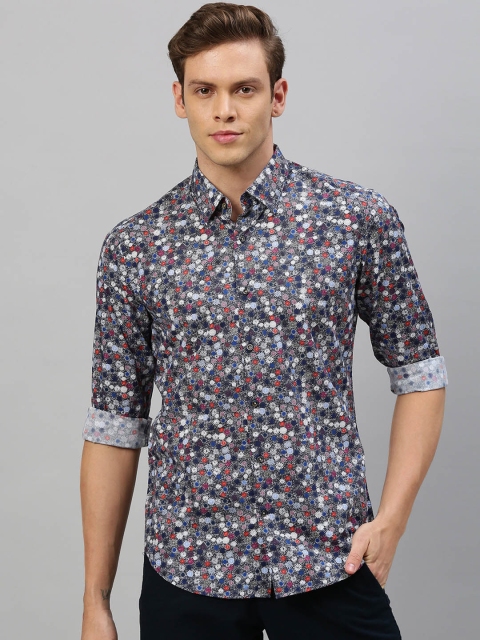 

RARE RABBIT Men Multicoloured Tailored Fit Printed Casual Shirt, Multi