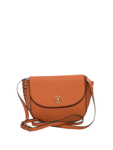 

AND Women Tan Solid Sling Bag