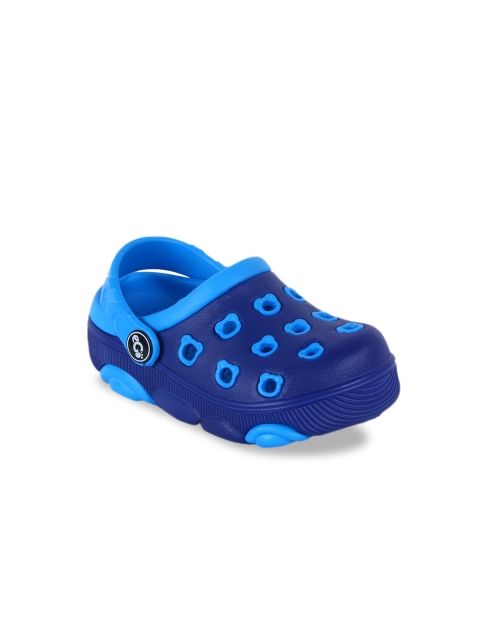 

PASSION PETALS Boys Blue Self Design Clogs
