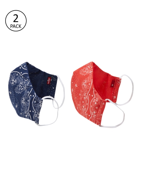 

Levis Unisex 2 Pcs Printed 2-Ply Reusable Outdoor Cloth Masks, Blue