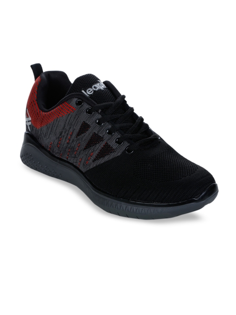 

Liberty Men Black Mesh Running Shoes