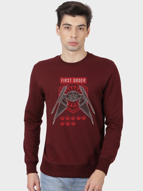 

Free Authority Men Maroon Star Wars Print Sweatshirt