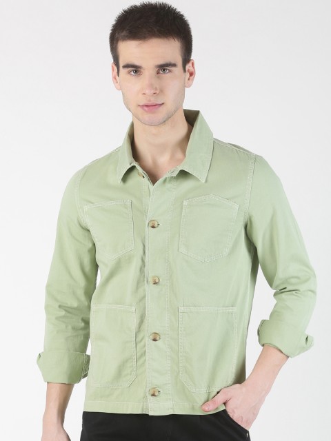 

Blue Saint Men Green Solid Tailored Jacket