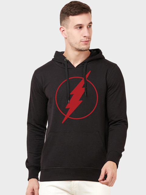 

Free Authority Men Black Printed Hooded Sweatshirt