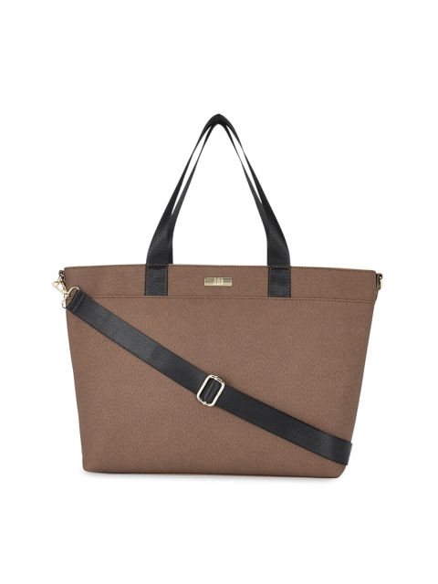 

AND Tan Textured Handheld Bag