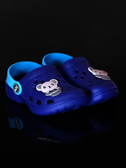 

PASSION PETALS Boys Blue Solid Clogs