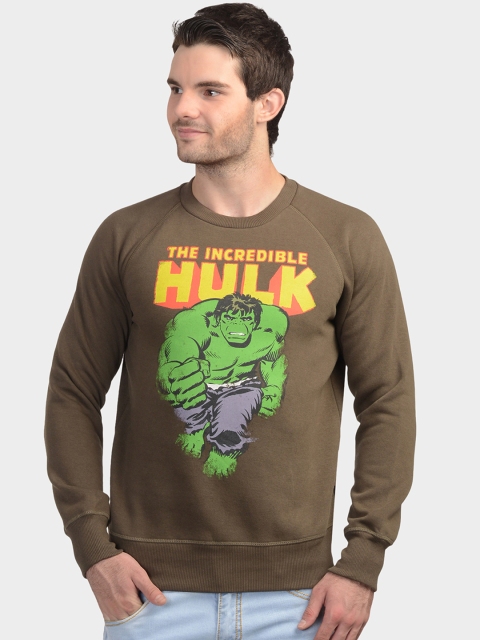 

Free Authority Men Coffee Brown Hulk Print Sweatshirt