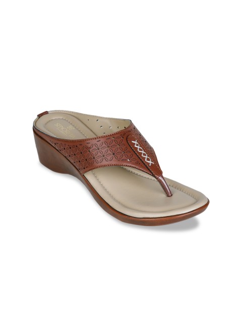 

Liberty Women Tan Brown Textured Comfort Heels
